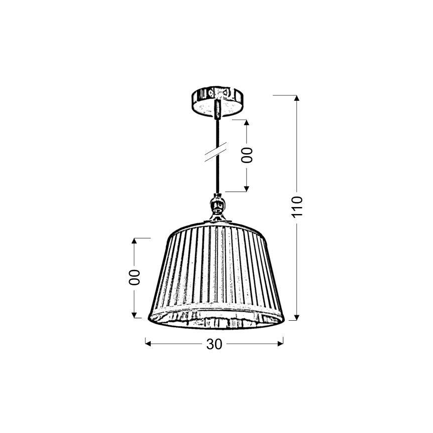 Πολύφωτο σε σχοινί AMORE 1xE27/60W/230V