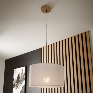 Πολύφωτο σε σχοινί ANTONIO 1xE27/60W/230V δρυς