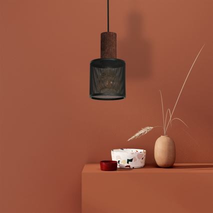 Πολύφωτο σε σχοινί ARES BLACK 1xE27/60W/230V