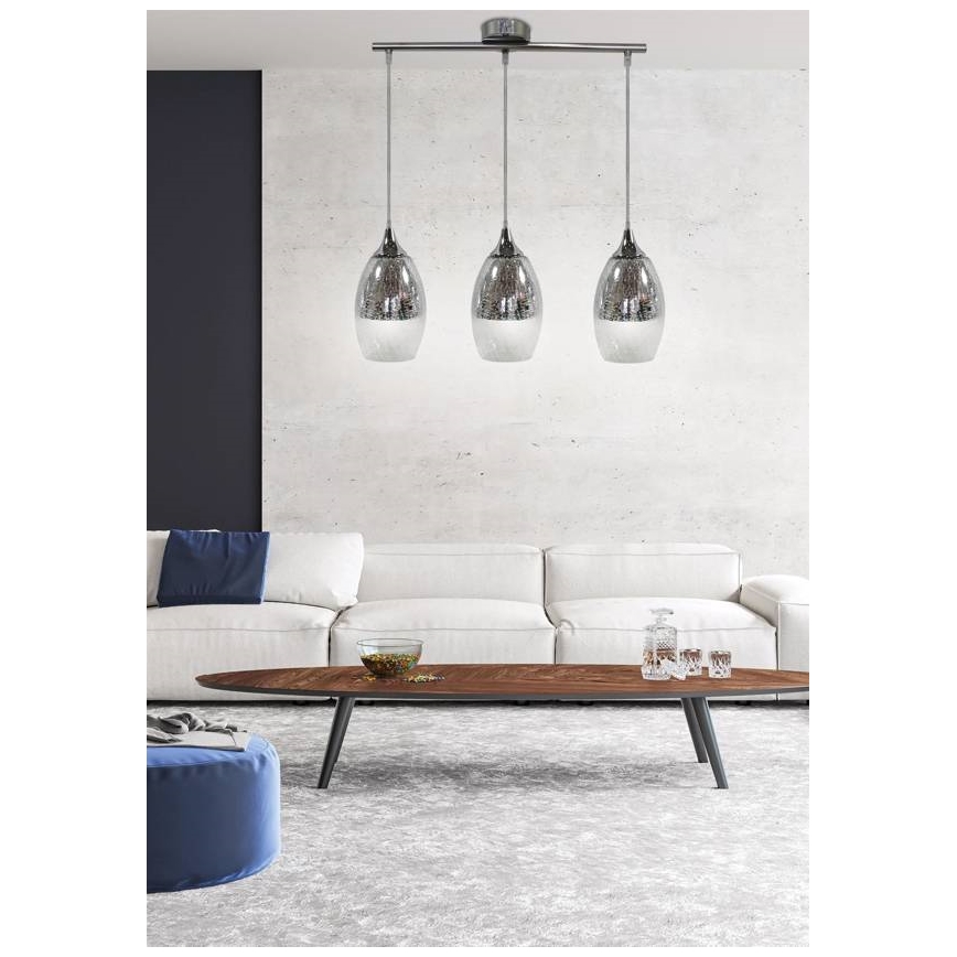 Πολύφωτο σε σχοινί CELIA 3xE27/60W/230V