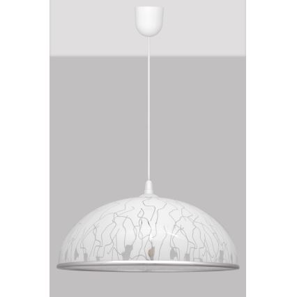 Πολύφωτο σε σχοινί CIRCLE 1xE27/15W/230V λευκό