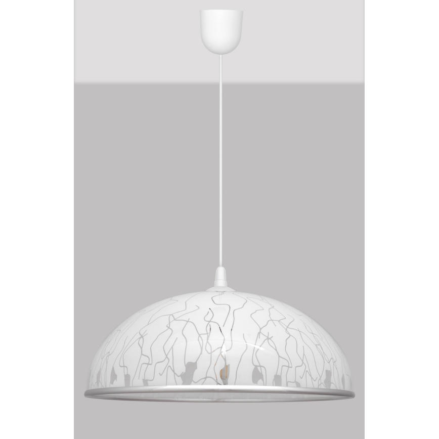 Πολύφωτο σε σχοινί CIRCLE 1xE27/15W/230V λευκό