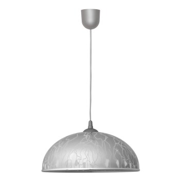 Πολύφωτο σε σχοινί CIRCLE 1xE27/15W/230V γκρι