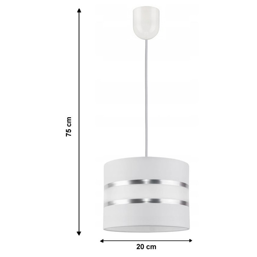 Πολύφωτο σε σχοινί CORAL S 1xE27/60W/230V λευκό