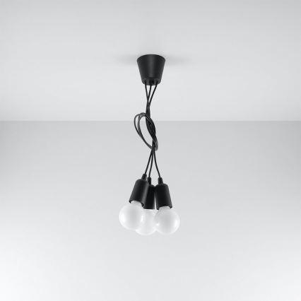 Πολύφωτο σε σχοινί DIEGO 3xE27/60W/230V