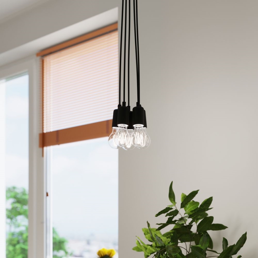 Πολύφωτο σε σχοινί DIEGO 5xE27/60W/230V