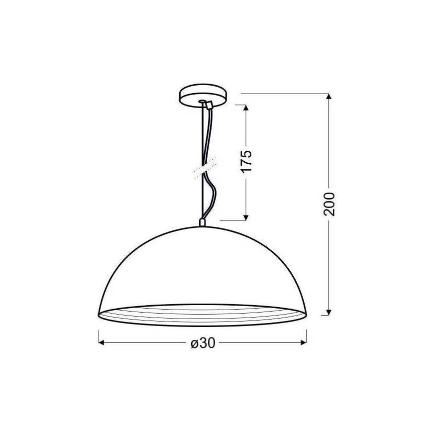 Πολύφωτο σε σχοινί DORADA 1xE27/60W/230V
