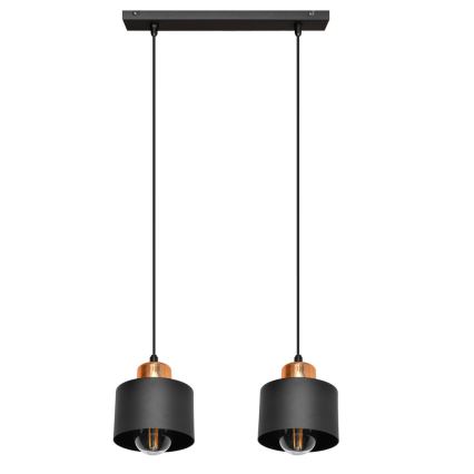 Πολύφωτο σε σχοινί EDISON 2xE27/15W/230V