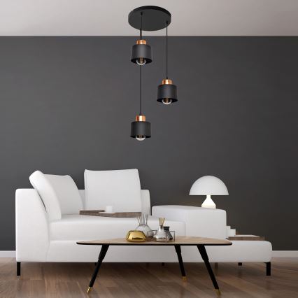 Πολύφωτο σε σχοινί EDISON 3xE27/15W/230V