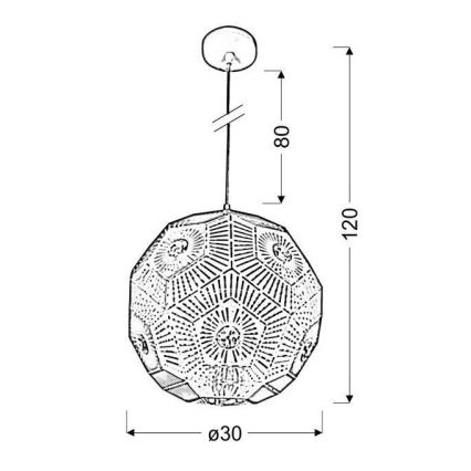 Πολύφωτο σε σχοινί EUPHORIA 1xE27/40W/230V μαύρο