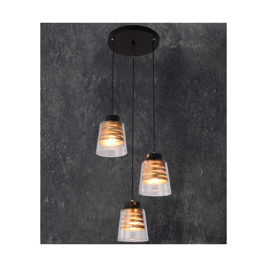 Πολύφωτο σε σχοινί FRESNO 3xE27/60W/230V