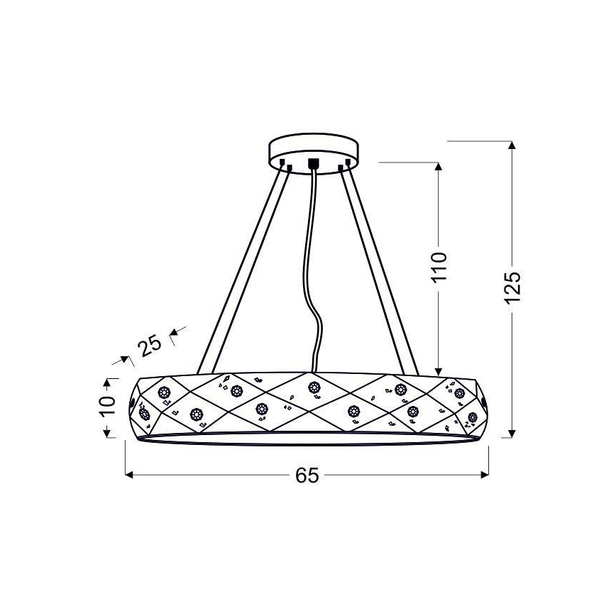 Πολύφωτο σε σχοινί GLANCE 5xG9/40W/230V