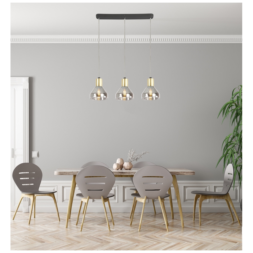 Πολύφωτο σε σχοινί GREGORY 3xE14/40W/230V