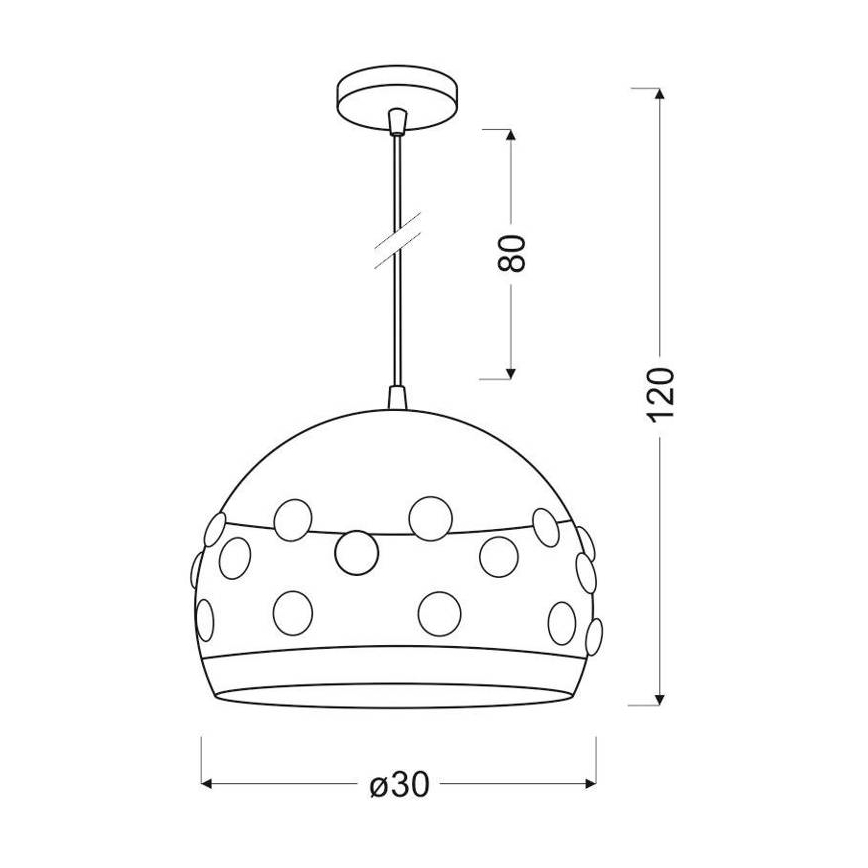 Πολύφωτο σε σχοινί JOLINA 1xE27/40W/230V