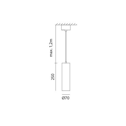 Πολύφωτο σε σχοινί LEONE 1xGU10/35W/230V