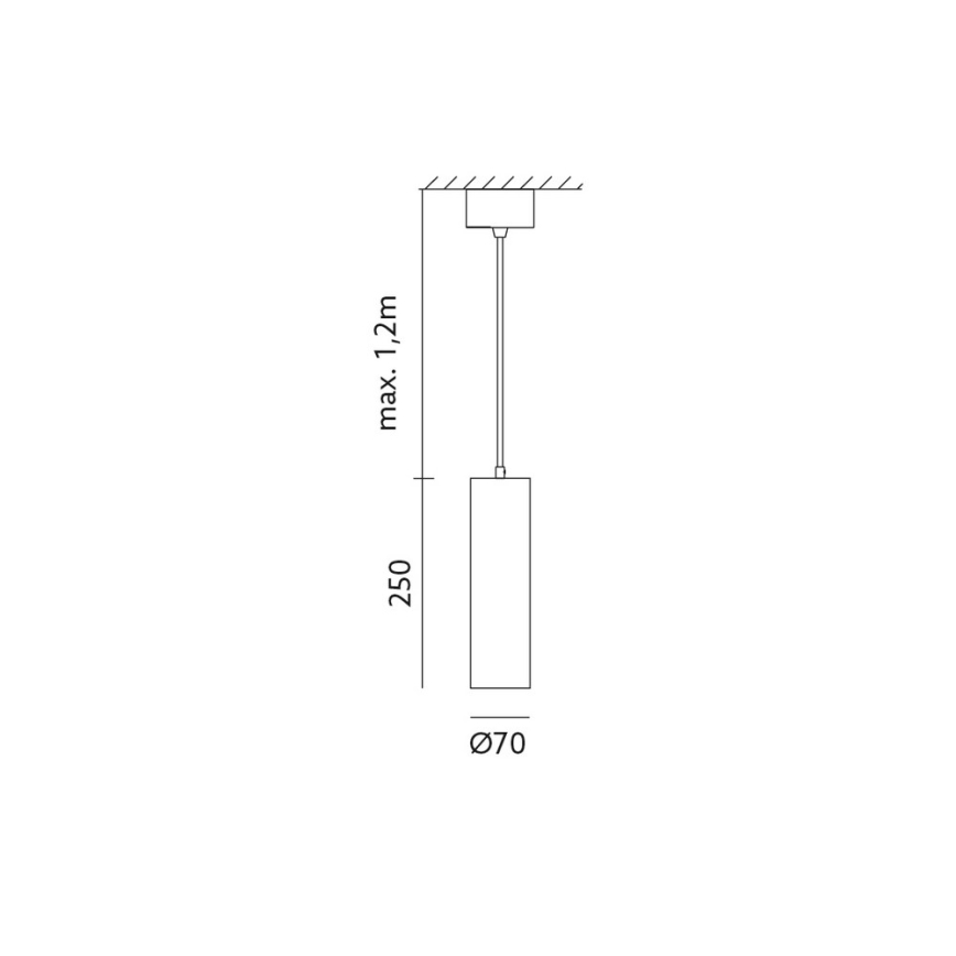 Πολύφωτο σε σχοινί LEONE 1xGU10/35W/230V