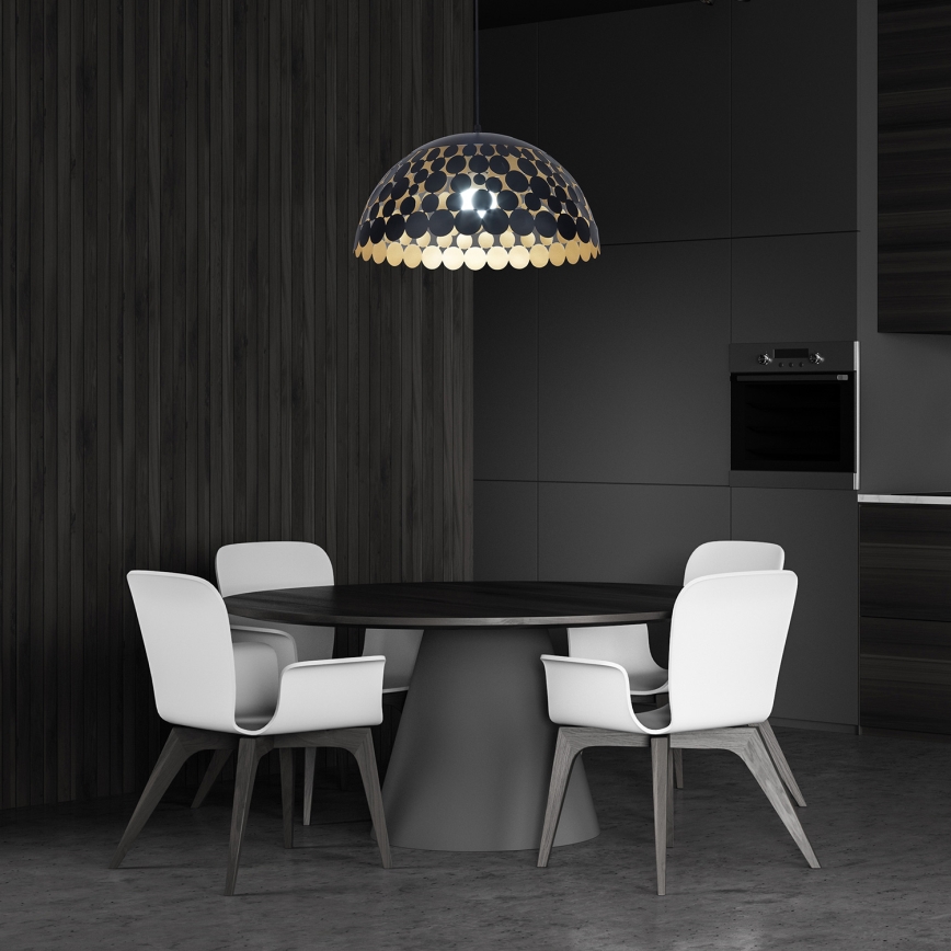 Πολύφωτο σε σχοινί LISA BLACK 1xE27/60W/230V