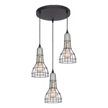 Πολύφωτο σε σχοινί LONG 3xE27/60W/230V