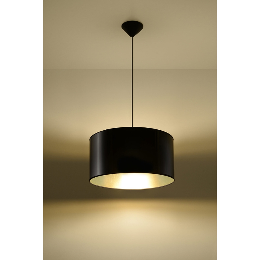 Πολύφωτο σε σχοινί LUXOR 40 1xE27/60W/230V χρυσαφί/μαύρο