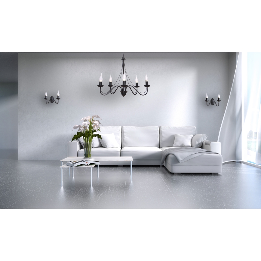 Πολύφωτο σε σχοινί MALBO II 5xE14/10W/230V