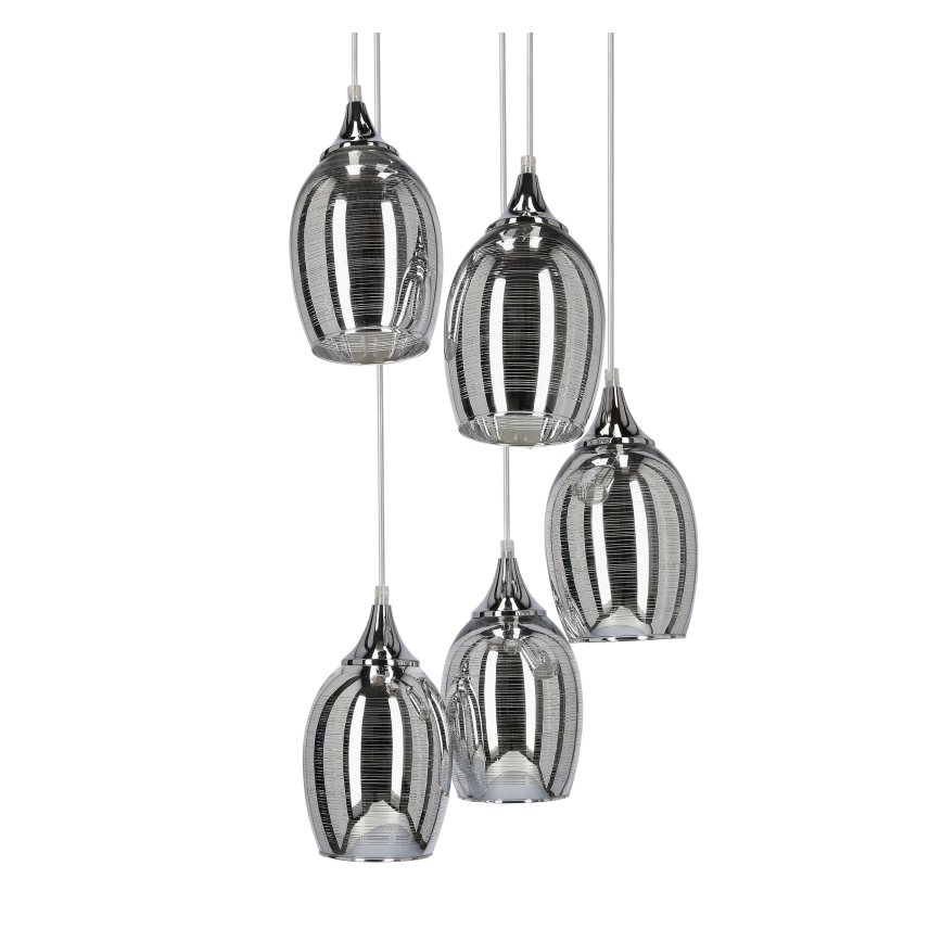 Πολύφωτο σε σχοινί MARINA 5xE27/60W/230V