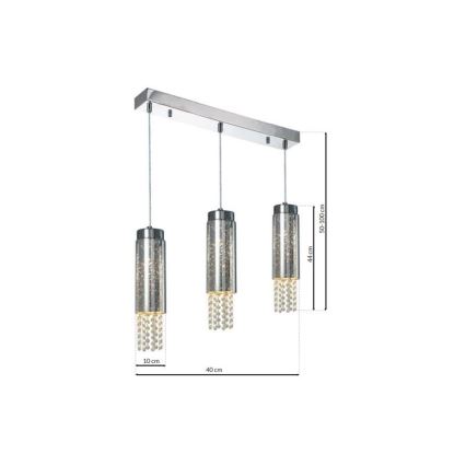 Πολύφωτο σε σχοινί MOONLIGHT 3xE14/40W/230V