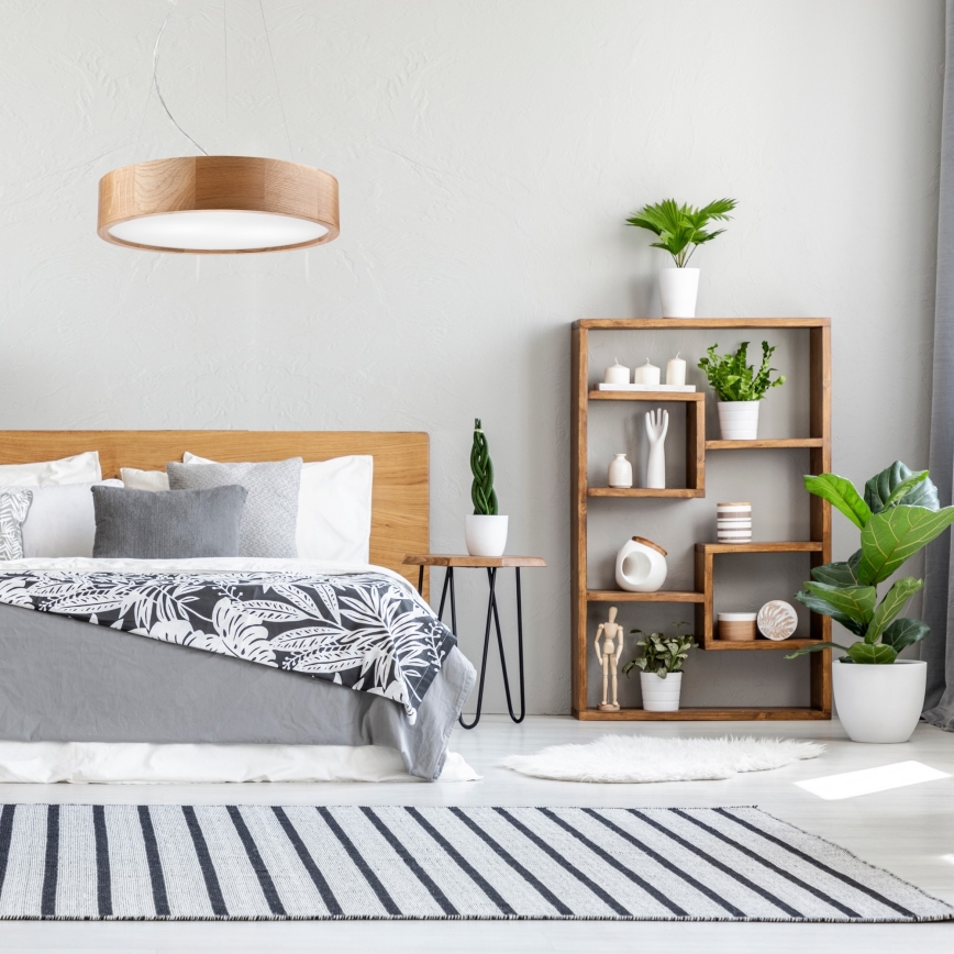 Πολύφωτο σε σχοινί OAK 2xE27/60W/230V δρυς ø 37 cm