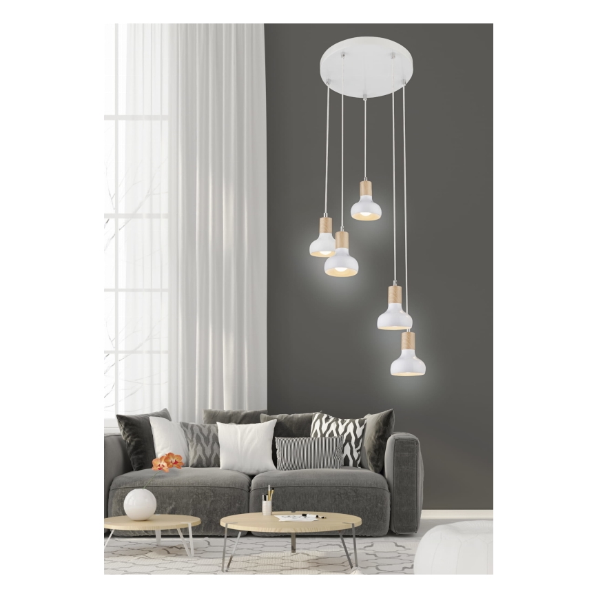 Πολύφωτο σε σχοινί PUERTO 5xE14/40W/230V