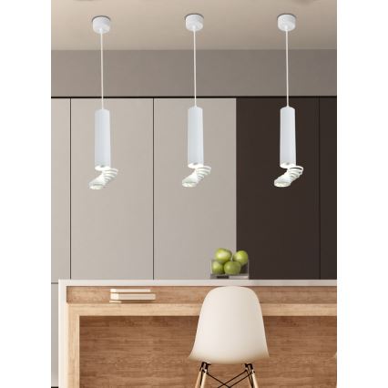 Πολύφωτο σε σχοινί TUBA 1xGU10/50W/230V λευκό