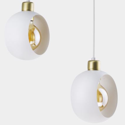 Πολύφωτο σε ράγα CYKLOP 3xE27/60W/230V λευκό