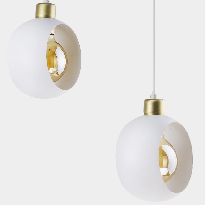 Πολύφωτο σε ράγα CYKLOP 3xE27/60W/230V λευκό