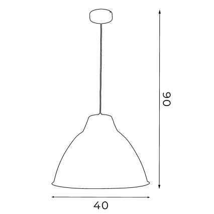 Πολύφωτο SKAL 1xE27/60W/230V