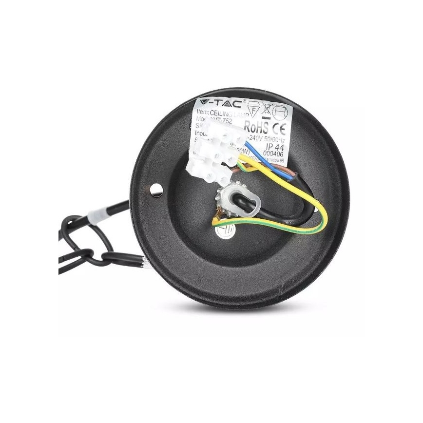 Πολύφωτο εξωτερικού χώρου ράγα 1xE27/40W/230V IP44 μαύρο