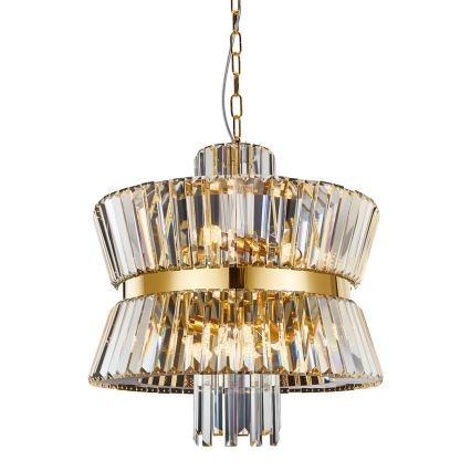 Πολύφωτο με αλυσίδα AURELIA 12xE14/40W/230V χρυσαφί