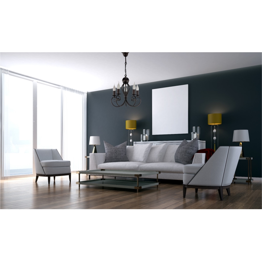 Πολύφωτο με αλυσίδα VINCENT 5xE14/40W/230V