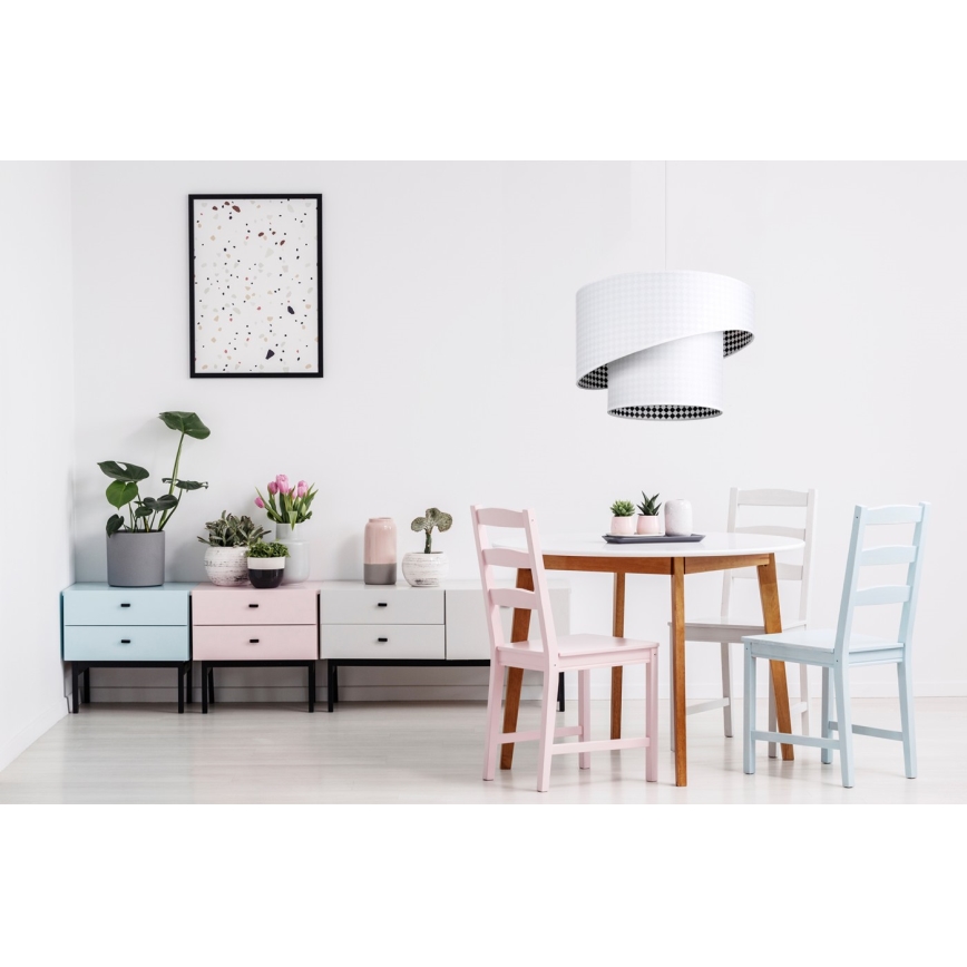 Πολύφωτο με σύρμα LORI 1×E27/60W/230V Λευκό