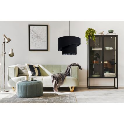 Πολύφωτο με σύρμα LORI 1×E27/60W/230V Μαύρο