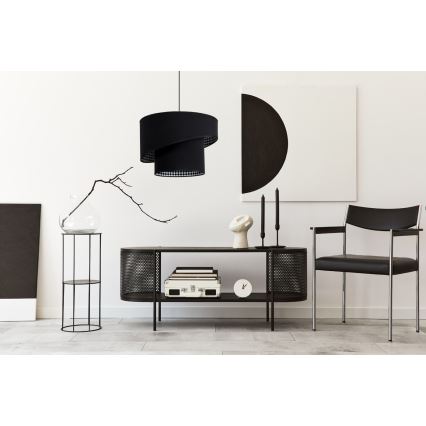 Πολύφωτο με σύρμα LORI 1×E27/60W/230V Μαύρο