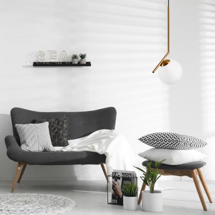 Πολύφωτο με συρματόσχοινο AMBER 1xG9/5W/230V 130 cm