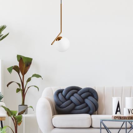 Πολύφωτο με συρματόσχοινο AMBER 1xG9/5W/230V 130 cm