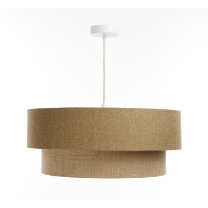 Πολύφωτο με συρματόσχοινο BOHO TRINITI 1xE27/60W/230V καφέ/μπεζ