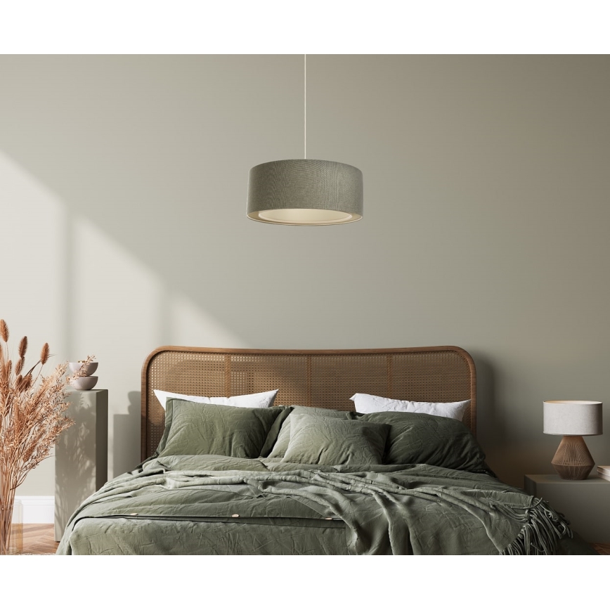 Πολύφωτο με συρματόσχοινο BOHO TRINITI 1xE27/60W/230V γκρι