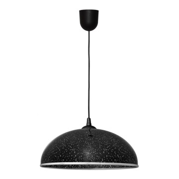 Πολύφωτο με συρματόσχοινο CIRCLE 1xE27/15W/230V μαύρο