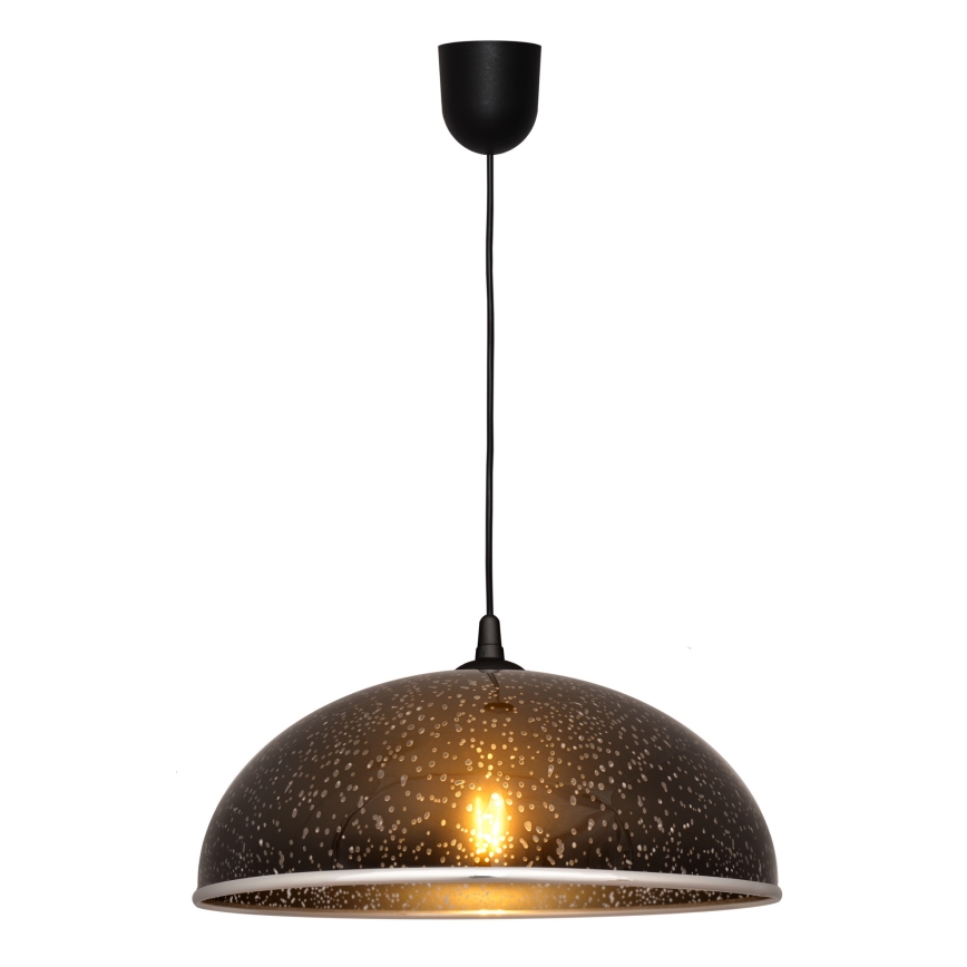 Πολύφωτο με συρματόσχοινο CIRCLE 1xE27/15W/230V μαύρο