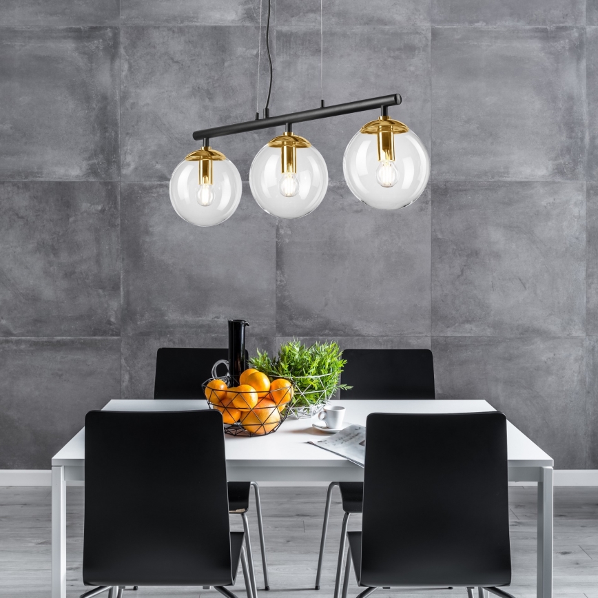 Πολύφωτο με συρματόσχοινο ELOISE 3xE14/15W/230V