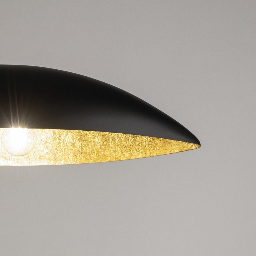 Πολύφωτο με συρματόσχοινο GONDOLA 2xE27/60W/230V μαύρο/χρυσαφί