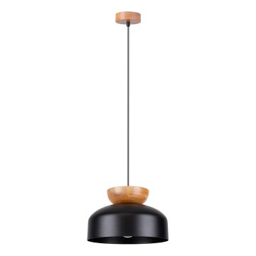 Πολύφωτο με συρματόσχοινο MARION 1xE27/15W/230V διάμετρος 29,5 cm μαύρο