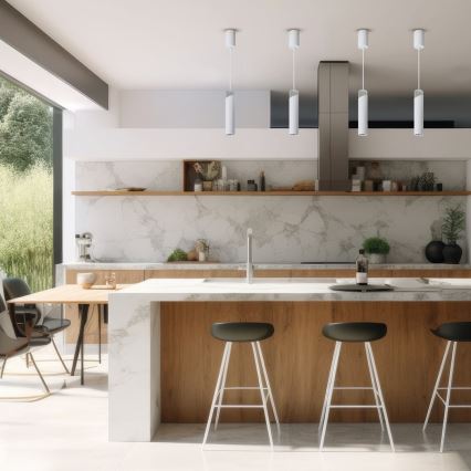 Πολύφωτο με συρματόσχοινο NEO 1xGU10/8W/230V λευκό