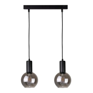 Πολύφωτο με συρματόσχοινο UPRA 2xE27/60W/230V μαύρο