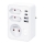 Πολύπριζο 1×16 A + 2×2,5 A με 2 θύρες φόρτισης USB (A + C), λευκό